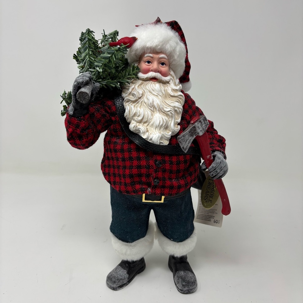 Department 56 Possible Dreams Clothtique Fresh Fir Santa Christmas Figurine NEW